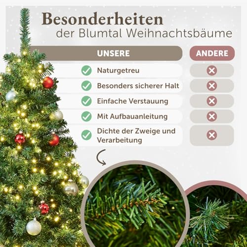 Blumtal künstlicher Weihnachtsbaum 120cm - 3