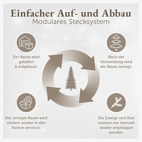 Blumtal künstlicher Weihnachtsbaum 120cm - 5