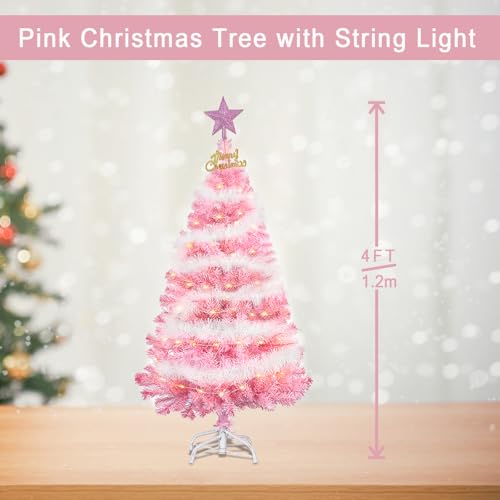 Dream Loom rosa Weihnachtsbaum 122 cm - 6