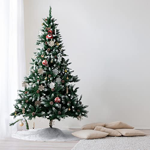 Gigalumi künstlicher Weihnachtsbaum mit Schnee-Effekt und Tannenzapfen - 6