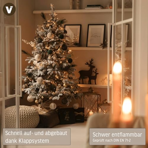 Vivanno künstlicher Weihnachtsbaum mit Schnee - 2