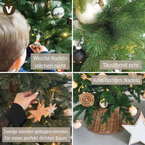 Vivanno künstlicher Weihnachtsbaum mit Schnee - 4