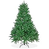 DekoLand Künstlicher Weihnachtsbaum 180cm in Premium Spritzguss Qualität, grüne Douglastanne, Tannenbaum mit PE Kunststoff Nadeln, Douglasie