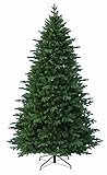 RS Trade 23005 270 cm Weihnachtsbaum PE/PVC künstlich (Ø ca.170 cm) mit 2934 Spitzen, Schnellaufbau Klapp-Schirmsystem, Naturgetreue Spritzguss Elemente, Tannenbaum inkl. Metall Christbaum Ständer