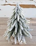 artplants.de Kunstbaum Tannenbaum Sorta mit Schnee, 25cm - Künstlicher Weihnachtsbaum