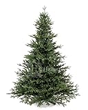 Original Hallerts® Spritzguss Weihnachtsbaum Oxburgh 150 cm als Nobilis Edeltanne - Christbaum zu 100% in Spritzguss PlasTip® Qualität - schwer entflammbar nach B1 Norm, Material TÜV und SGS geprüft